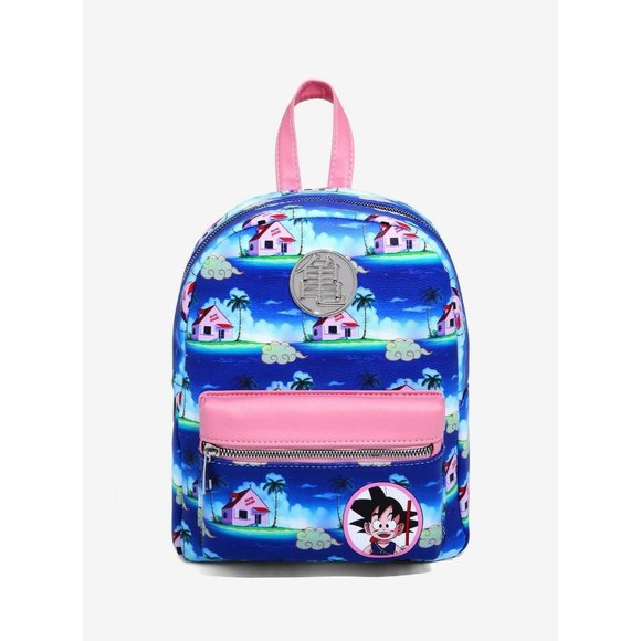Dragon Ball Z Chibi Kame House Mini Backpack Bag Blue Master Roshi Goku Anime